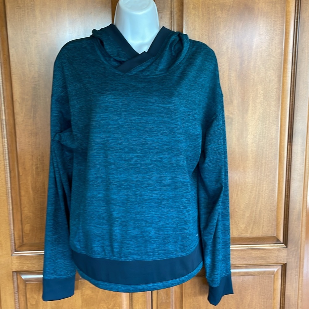 MONDETTA Luxury Teal Hooded Sweatshirt Size S